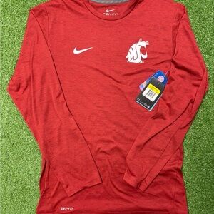 Brand new Washington State NCAA Nike Dri Fit Long Sleeve